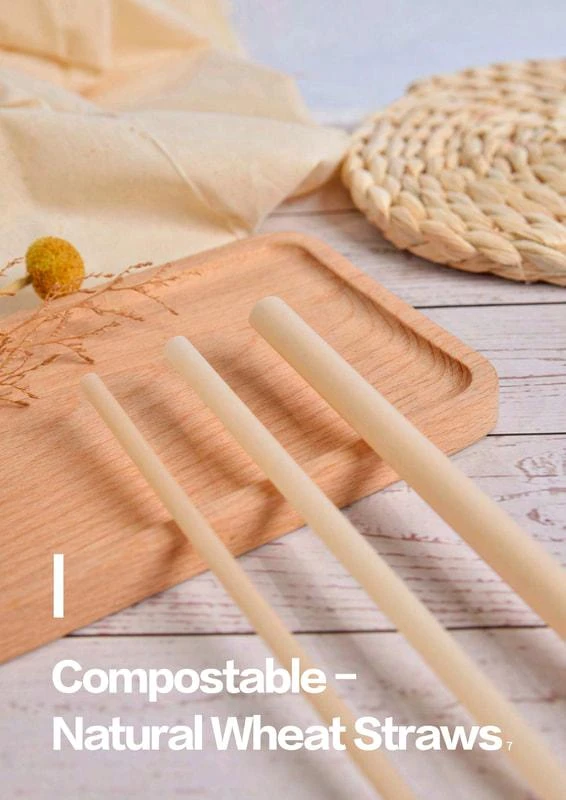 COMPOSTABLE 天然小麥吸管